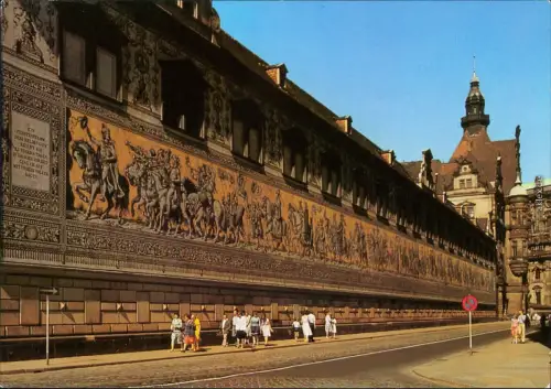 Ansichtskarte Dresden Fürstenzug 1986