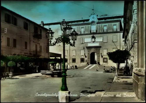 Cartolina Castel Gandolfo Palazzo Pontificio Fontana del Bernini 1965