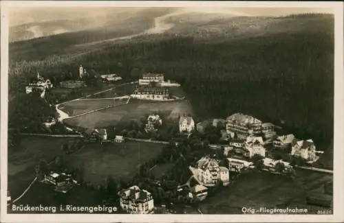 Brückenberg-Krummhübel Karpacz Górny Karpacz Luftbild 1939/1940