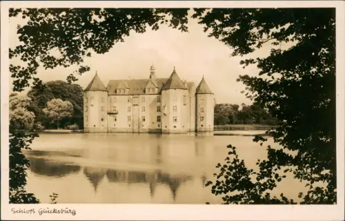 Glücksburg Ostsee Lyksborg Schloss Glücksburg Castle Wasserschloss 1950