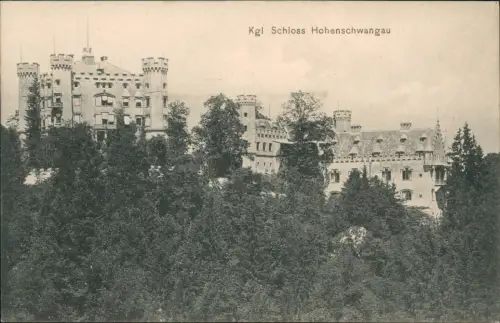 Hohenschwangau-Schwangau Königliches Schloss Hohenschwangau 1907