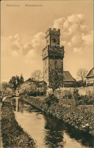 Ansichtskarte Obernburg am Main Partie am Almosenturm Almosen-Turm 1910