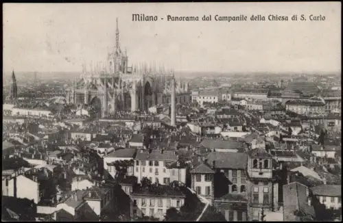 Mailand Milano Panorama dal Campanile della Chiesa di S. Carlo 1912