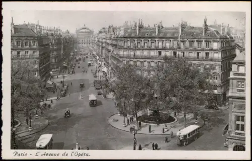 CPA Paris Avenue de l´Opera 1928