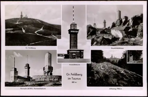 Schmitten (Hochtaunus) Großer Feldberg Fernseh-UKWS. Fernmeldeturm MB 1957