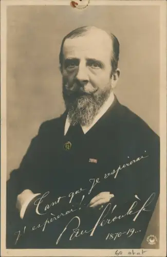 Ansichtskarte  Politiker Politik Frankreich France 1918