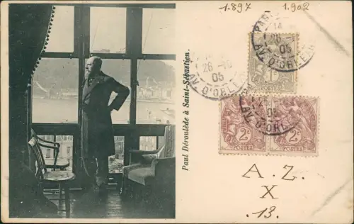 Postale San Sebastian Donostia / Donosti Paul Déroulède 1905