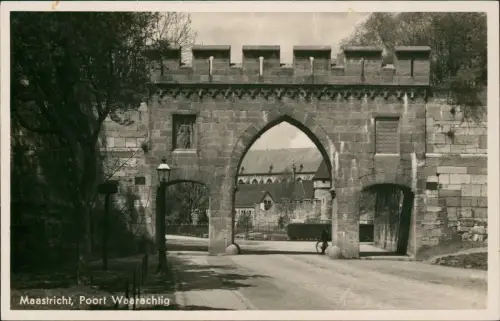 Postkaart Maastricht Mestreech Poort Waarachtig 1930