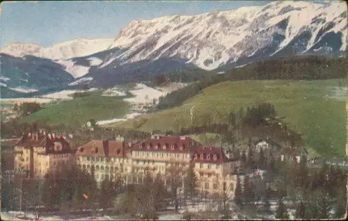 Ansichtskarte Edlach an der Rax Kuranstalt 1927