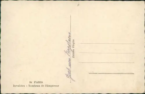 CPA Paris Tombeau de l'Empereur Invalides 1940