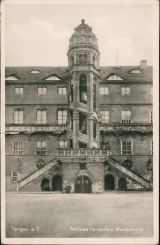 Ansichtskarte Torgau Schloss Hartenfels 1934