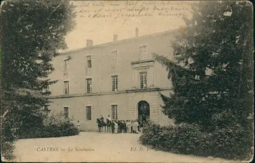 CPA Castres Tarn Le Séminaire 1914