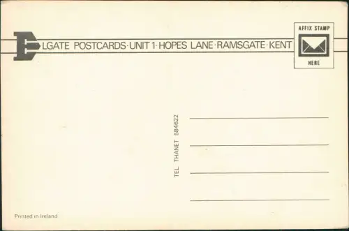 Postcard .Großbritannien Landkarten AK South East Corner of England 1981