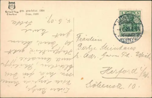 Ansichtskarte Münster (Westfalen) KREUZABNAHME IM DOM 1909/1908