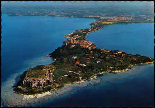 Cartolina Sirmione Luftbild Luftaufnahme 1980