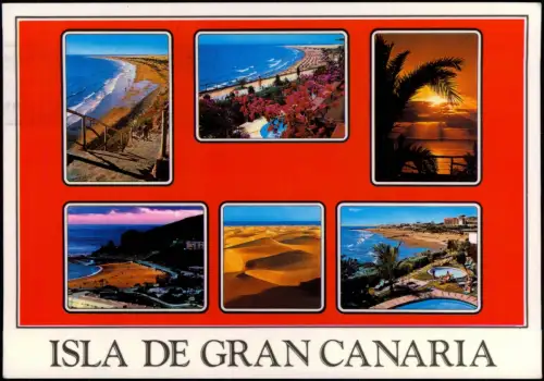 Postale Gran Canaria Gran Canaria Mehrbildkarte 1982