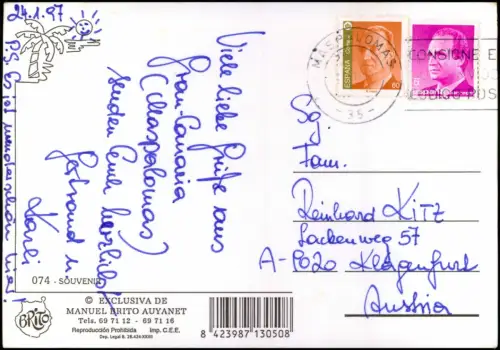 Postale Gran Canaria Gran Canaria Mehrbildkarte 1982