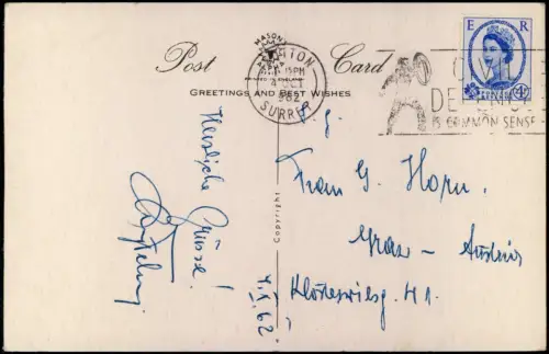 Postcard London HORSE GUARDS PARADE 1962