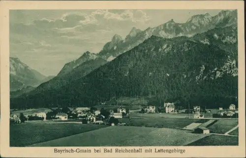 Ansichtskarte Bayerisch Gmain Stadtansicht 1926