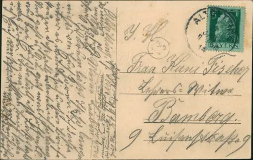 Ansichtskarte Altötting Neue St. Annakirche Menschenmenge 1914