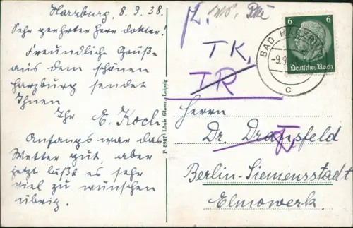 Ansichtskarte Bad Harzburg Radau Wasserfall 1938