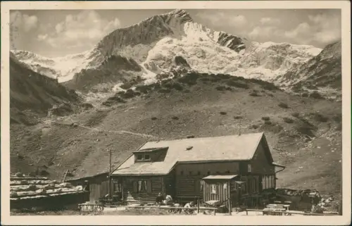 Ansichtskarte Garmisch-Partenkirchen Hochalm gegen Alpspitze 1938