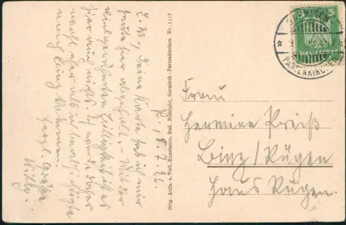 Garmisch-Partenkirchen Adolf-Zöppritzhaus Kreuzeck mit Dreitorspitze 1926