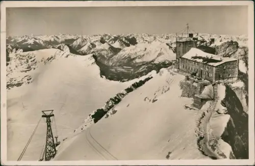 Grainau Münchner Haus (Zugspitze) aus der Vogelschau-Perspektive 1936