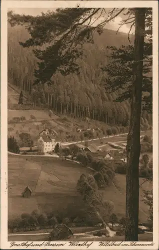 Ansichtskarte Bad Wildbad Umland-Ansicht Gasthof und Pension Windhof 1932