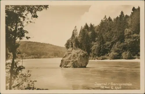Ansichtskarte Baierbrunn Isartal Georgenstein - Fotokarte 1930