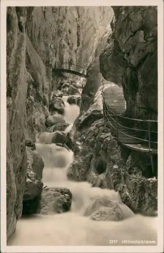 Ansichtskarte Grainau Höllentalklamm Fotokarte 1930