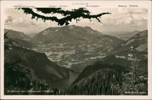 Ansichtskarte Berchtesgaden Gotzenalm (Berg, Berchtesgaden) 1935