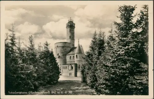 Ansichtskarte Altastenberg-Winterberg Astenberger Aussichtsturm 1931