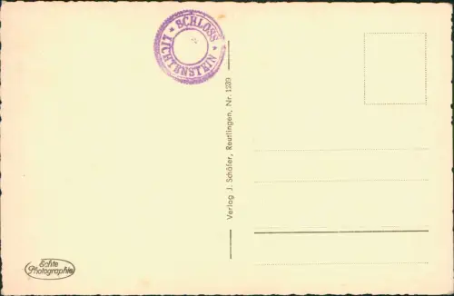 Lichtenstein (Württemberg) Schloss Lichtenstein, Gesamtansicht mit Panorama 1940