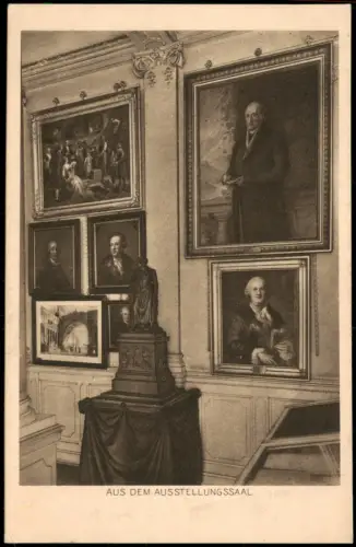 Frankfurt am Main Goethe Museum Gemälde im Ausstellungssaal Gemäldewand 1920