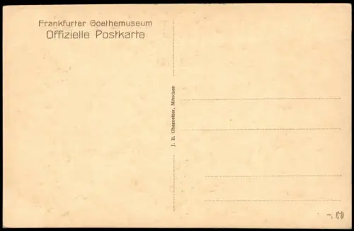 Frankfurt am Main Goethe Museum Gemälde im Ausstellungssaal Gemäldewand 1920