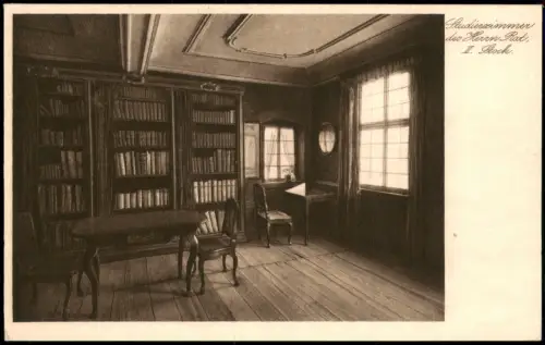 Frankfurt am Main Goethehaus Studiereimmerdes Herrn Rat II. Stock 1920
