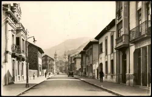 Postale Mieres Calle de Calvo Sotelo 1961  Asturias Spanien