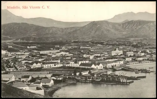Postcard São Vicente (Kap Verde) Mindello 1913