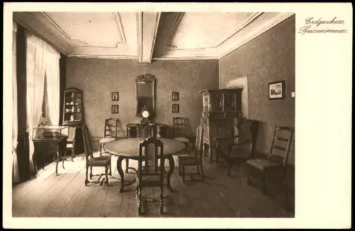 Frankfurt am Main Innenansicht Goethehaus Erdgeschoss, Speisezimmer 1920