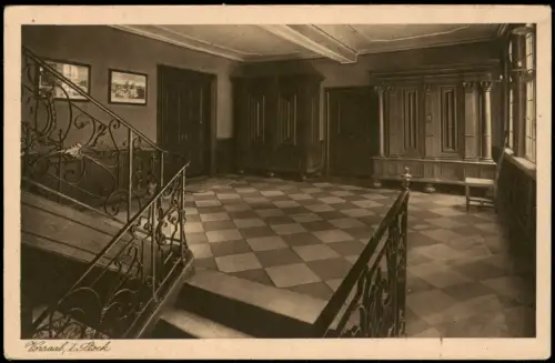 Frankfurt am Main Goethehaus Innenansicht Vorsaal, I. Stock 1910