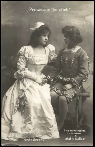 Theater - Schauspieler Grete Diercks Salber Prinzessin Herzlieb 1914