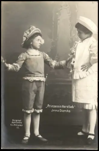 Theater Schauspieler Prinzessin Herzlieb Irma Diercks Kinder 1912