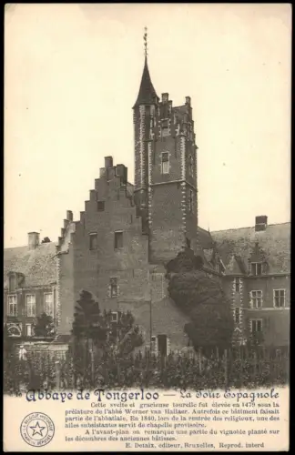 Postkaart Belgien Belgien Abbaye de Tongerloo La Tour Espagnole 1910