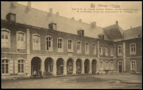 Postkaart Thuin Eglise Klosterkirche Abbaye d Aulne 1910