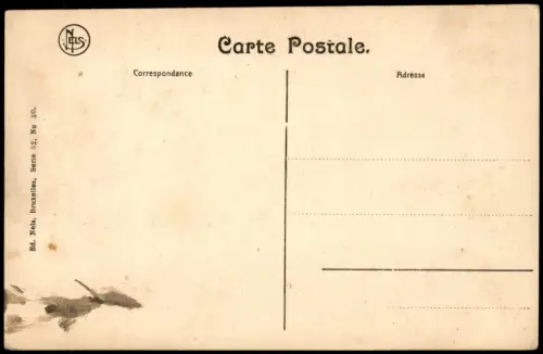 Postkaart Thuin Eglise Klosterkirche Abbaye d' Aulne Ruines (WW I.) 1915