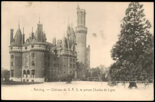 Antoing Schloss Château de S.A.S. le prince Charles de Ligne 1915 Feldpost