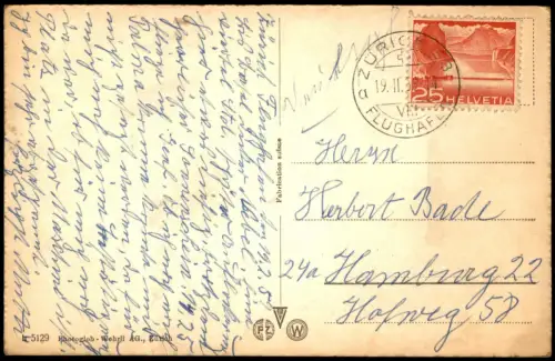 Ansichtskarte Zürich Stadtblick - Fotokunst 1959