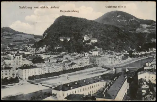 Ansichtskarte Salzburg Kapuzinerberg. Gaisberg Stadt 1910
