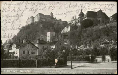 Ansichtskarte Salzburg Partie im Nonntal 1915